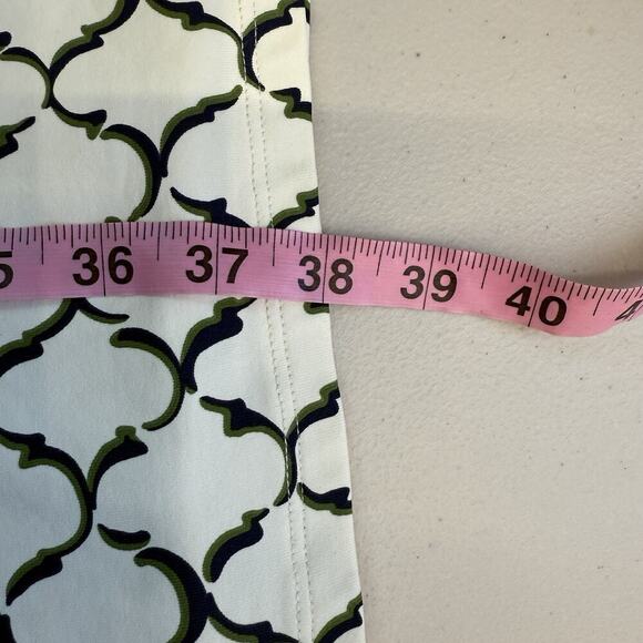 J. McLaughlin Midi Dress Womens Size XL Catalina Cloth Stretch Preppy Print - Picture 8 of 8